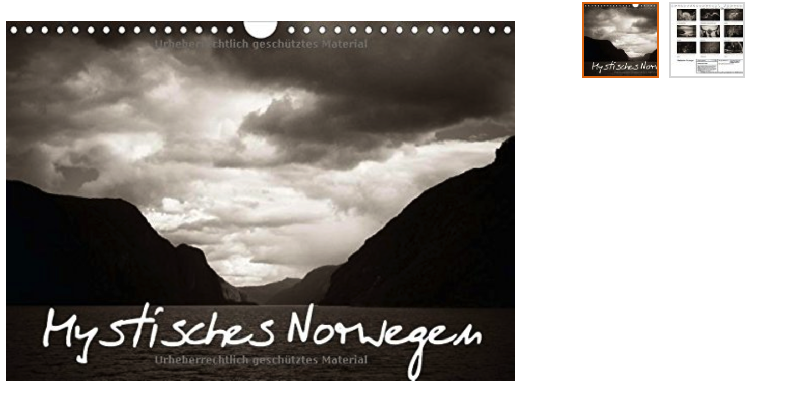 Kalender mit Motiven aus Norwegen aus 2015
